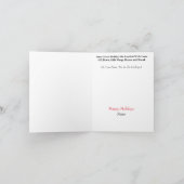 Vuilnisman Silhouette Kerstkaart Kaart (Binnen)