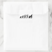 vuilnisman vierkante sticker (Tas)