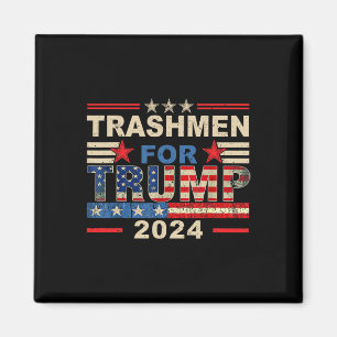 Vuilnisophalers Voor Trump 2025 Grappige Verkiezin Magneet