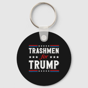 Vuilnisophalers Voor Trump 2025 Grappige Verkiezin Sleutelhanger