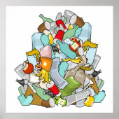 vuilnisstapel poster (Voorkant)