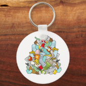 vuilnisstapel sleutelhanger (Voorkant)