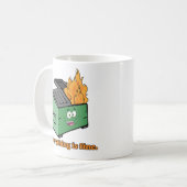 Vuilnisvuur: alles is in orde koffiemok (Voorkant links)