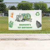 Vuilniswagen 1e verjaardagsfeest spandoek (Insitu)