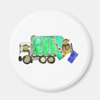 vuilniswagen aap magneet