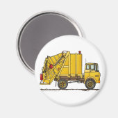 Vuilniswagen achterlader magneten (Voorkant / Achterkant)