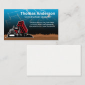 vuilniswagen | Bouwblauwe Prints Visitekaartje (Voorkant / Achterkant)