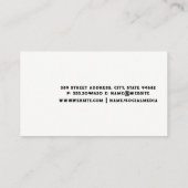 vuilniswagen | Bouwvoertuig | Skyline Visitekaartje (Achterkant)