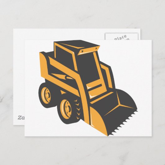 vuilniswagen briefkaart (Voorkant / Achterkant)