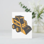 vuilniswagen briefkaart (Staand voorkant)