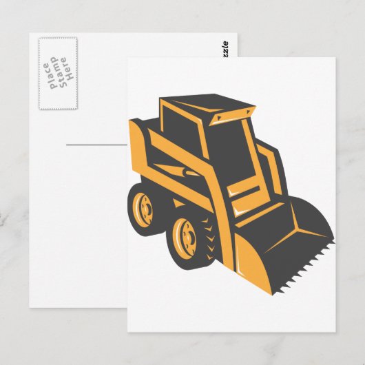 vuilniswagen briefkaart (Voorkant / Achterkant)