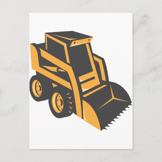 vuilniswagen briefkaart (Voorkant)