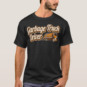Vuilniswagen chauffeur recycling afval mannen recy t-shirt