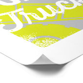 vuilniswagen | Dump Truck Kindercrèche Art Poster (Hoek)