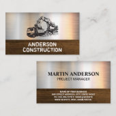 Vuilniswagen en graafmachine visitekaartje (Voorkant / Achterkant)