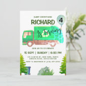 Vuilniswagen Feest Klaar om te Rollen Kinderverjaa Kaart (Staand voorkant)