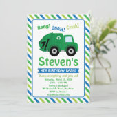 Vuilniswagen Kaart (Staand voorkant)