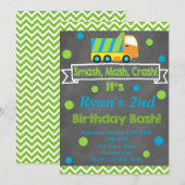 Vuilniswagen Kaart (Voorkant / Achterkant)