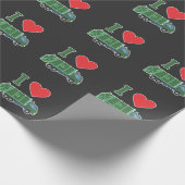 Vuilniswagen - Kinder vuilnisrecyclingchauffeur Cadeaupapier (Hoek)