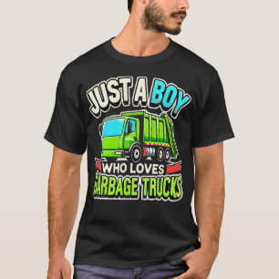 Vuilniswagen Liefhebber Gewoon Een Jongen Die Van T-shirt