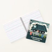 Vuilniswagen  notitieboek (Binnen)
