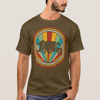  vuilniswagen Retro Recycling Trash City T T-shirt