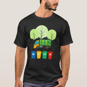 Vuilniswagen Reuse Recyclen afval 2 T-shirt