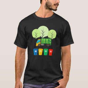 Vuilniswagen Reuse Recyclen afval T-shirt