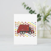 Vuilniswagen september briefkaart (Staand voorkant)