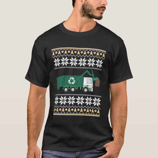 Vuilniswagen Shirt Kinder Jongens Gift Kerst Lelij (Voorkant)