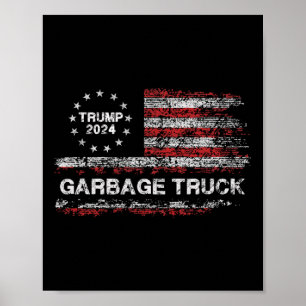Vuilniswagen - Trump Supporter Vuilnis Trump 2024 Poster