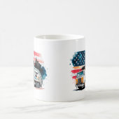 Vuilniswagen voor Trump Koffiemok (Center)