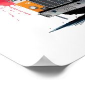 Vuilniswagen voor Trump Poster (Hoek)