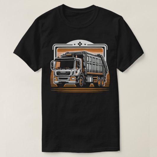 Vuilniswagen Vuilnisdag Design 19 T-shirt (Design voorkant)