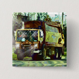VUILNISWAGEN WEIGEREN TRUCKERS BUTTON