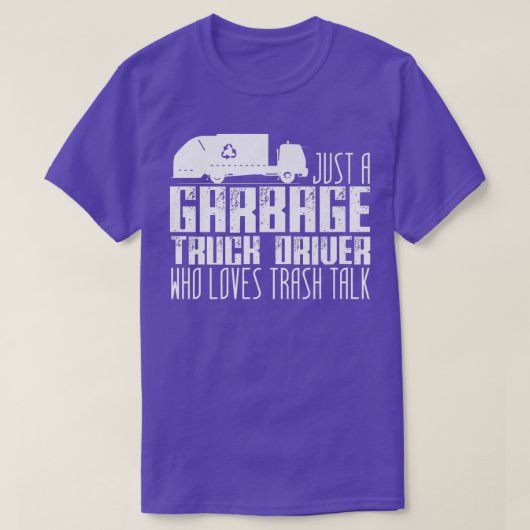 Vuilniswagenchauffeur Grappige vrachtwagens Recycl T-shirt (Design voorkant)