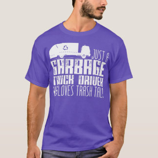 Vuilniswagenchauffeur Grappige vrachtwagens Recycl T-shirt