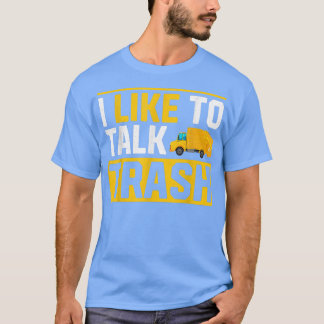 Vuilniswagens Grappig Ik praat graag over afval  T-shirt