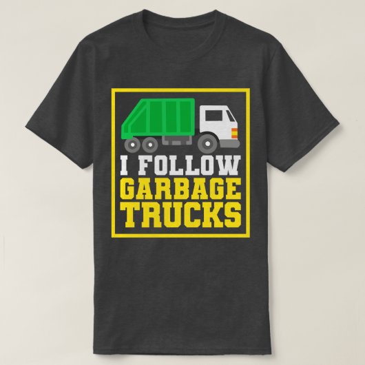 vuilniswagens t-shirt (Design voorkant)