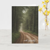 Vuilpad in bossympathie kaart (Gele Bloem)