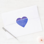 Vuilpapier Hart Sticker (Envelop)