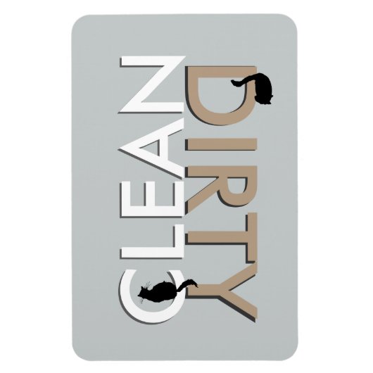 Vuilschone Cat Vaatwasser Magneet - LG (Verticaal)