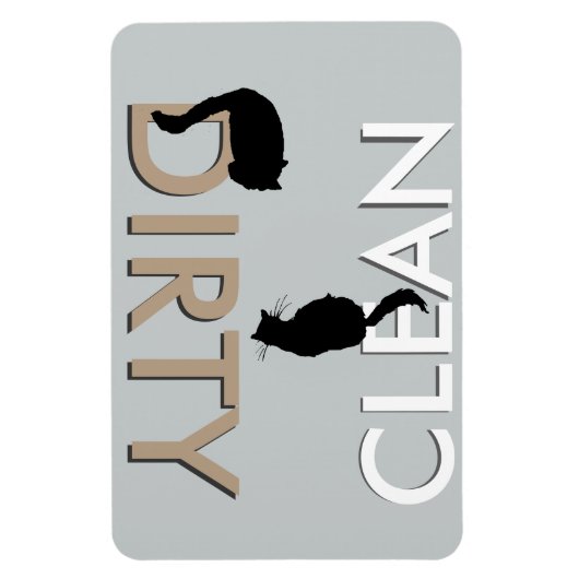 Vuilschone Cat Vaatwasser Magneet - LG (Verticaal)