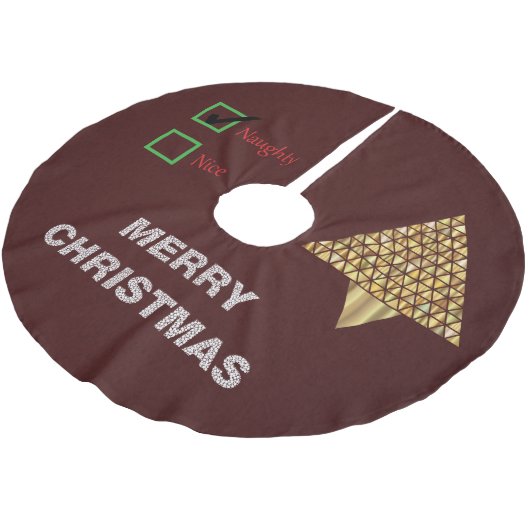 Vuilskirt met prettige kerstbomen kerstboom rok (Gekanteld)