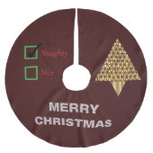 Vuilskirt met prettige kerstbomen kerstboom rok (Voorkant)