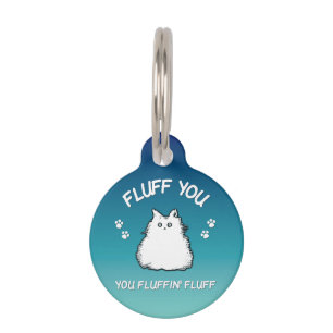 Vuilt u met fluffin Fluff Kitty Cat Huisdierpenning