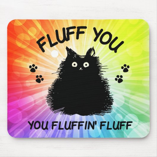Vuilt u met fluffin Fluff Kitty Cat Muismat (Voorkant)