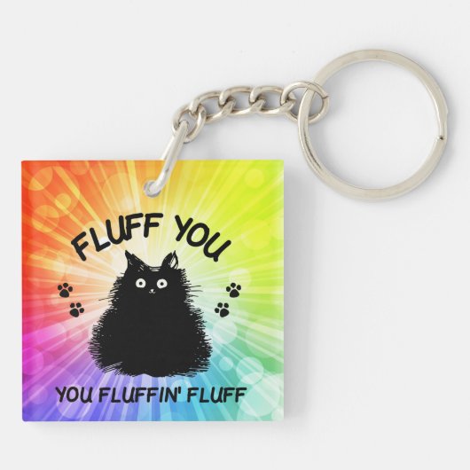 Vuilt u met fluffin Fluff Kitty Cat Sleutelhanger (Achterkant)