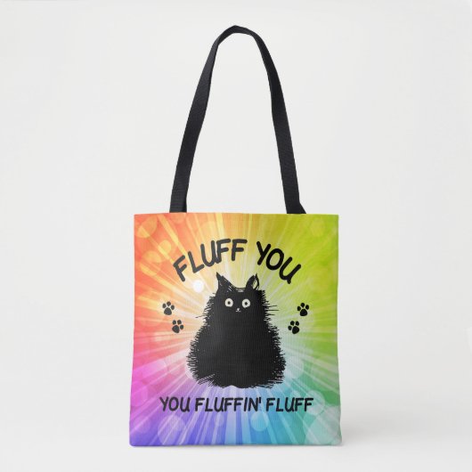 Vuilt u met fluffin Fluff Kitty Cat Tote Bag (Voorkant)