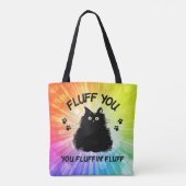 Vuilt u met fluffin Fluff Kitty Cat Tote Bag (Achterkant)